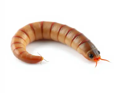 Realistic Mealworm Model Pack for Production and Game Environ... Low-poly 3D model