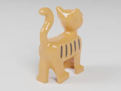Lego Cat 3D model