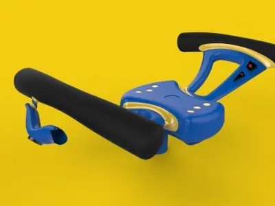 R Steering Wheel Free 3D model