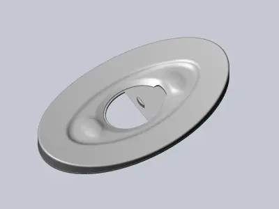 3D-Printable Airplane Window Screen Frame 3D print model