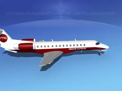 Embraer ERJ-135 MedAir 3D model