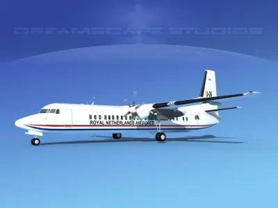 Fokker F-60 Royal Netherlands Air Force 1 3D model