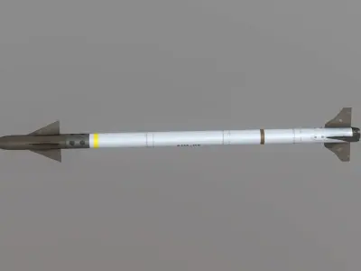 AIM-9X Sidewinder Low-poly 3D model