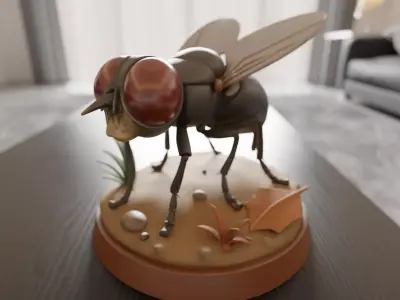 red eye flies 3D print model