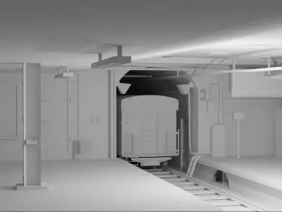 Metro Station Free 3D model