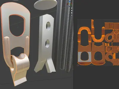 Concrete accessories Volume 1 3D model