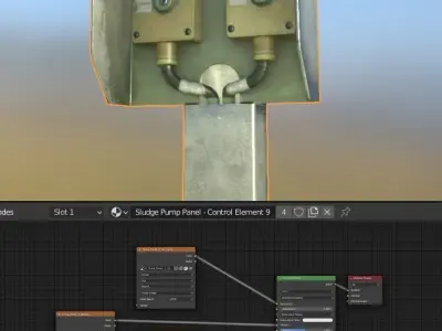 Pump Panel 2 Remastered Low-poly 3D model