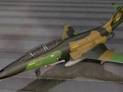 McDonnell RF-101B Voodoo 3D model