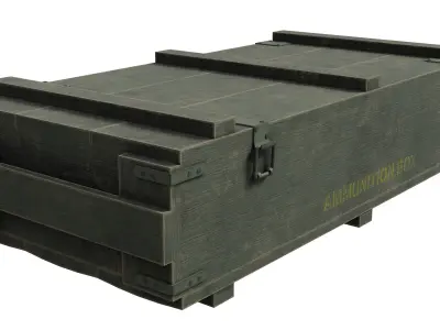 Ammunition Box Low-poly 3D model