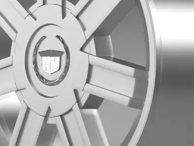 Cadillac Escalade awd 2012 rim 3D model