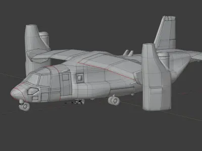 VTOL transporter gunship 3D model
