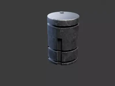 Sci-Fi EMP Grenade - Game Ready PBR Low-poly 3D model