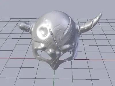 Battle Helmet Low-poly 3D model