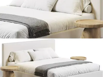 RH Sullivan Fabric Bed 3D model