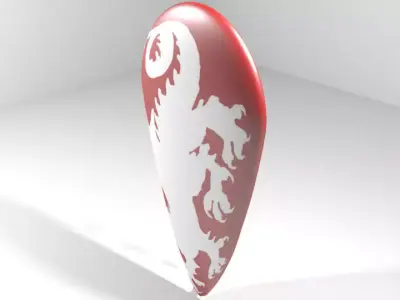 Personal Armor Shield - Medieval Kite 3D model