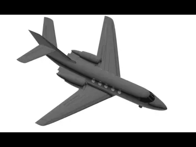 Privat airplane Cessna Citation 3D model