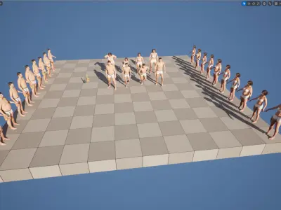 Tactical Holster 18 - All MH Bodies and UE5 Skeletons - Rigged Low-poly 3D model