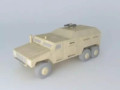 The commander voevaya mobile machine Free 3D model