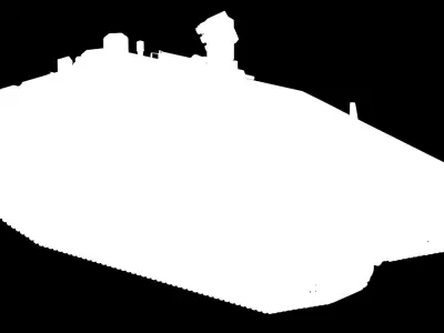 CV90 Armadillo Low-poly 3D model