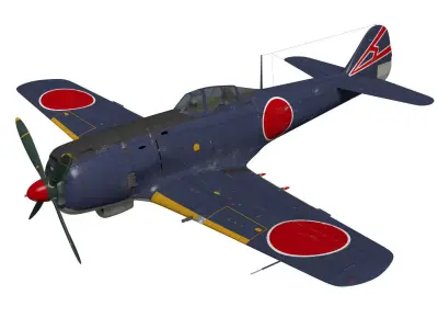Nakajima Ki-84 Hayate 3D model
