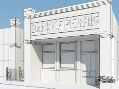 Building 12 Low-poly 3D model