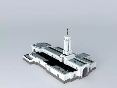 LDS. Templo Mormon, Lubbock Texas , 109th operating temple. Free 3D model