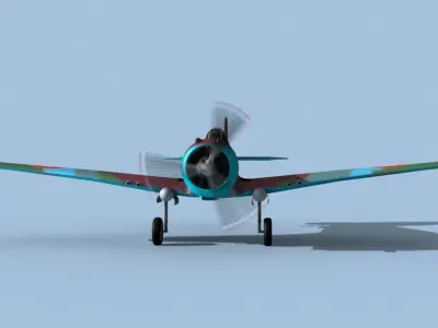 Curtiss H-75C Mohawk V11 France 3D model