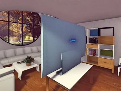 Computer Monitor Screen Free low-poly 3D model