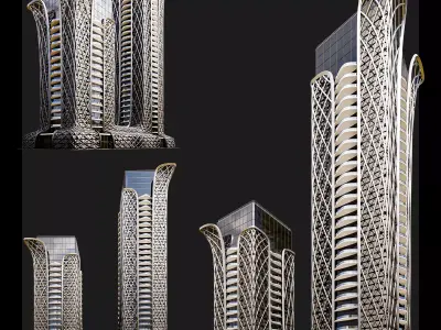 High-Rise Building Free 3D model