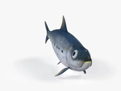 Sardine Fish Low-poly 3D model