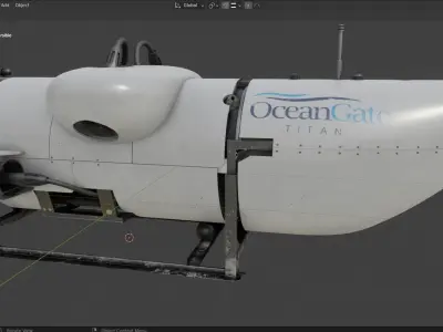 OceanGate Titan submersible 3D model