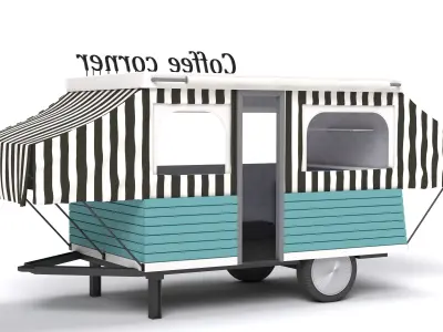 caravan coffee corner 3D model