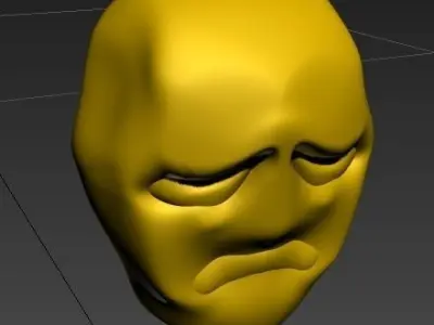 Sad Mask 3D model purchase