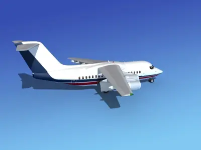BAe 146-100 Corporate 3 3D model
