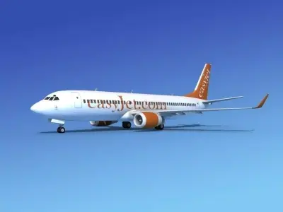 Boeing 737-800 EasyJet 3D model