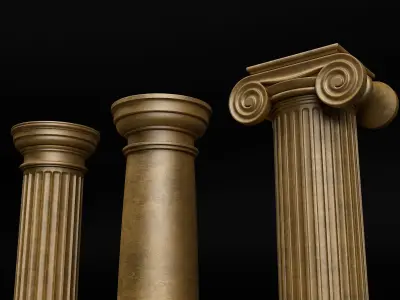 Antique Column 3D model
