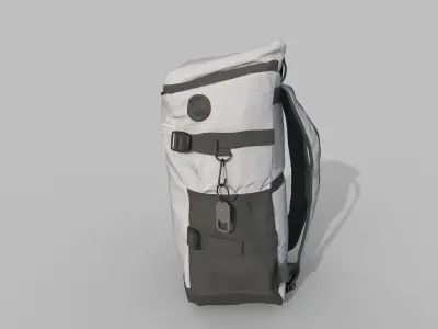 Travel bag Low-poly 3D model