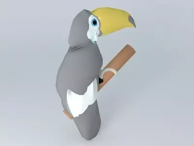 Toucan (Ramphastos toco Free 3D model