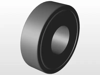 150 HD Castor wheel - Urethane Free 3D model