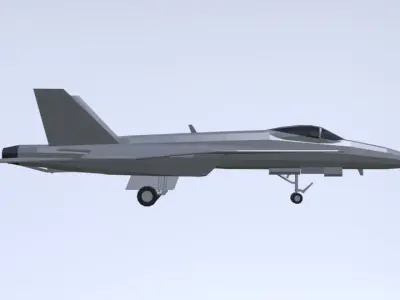FA18 super hornet low poly Free low-poly 3D model
