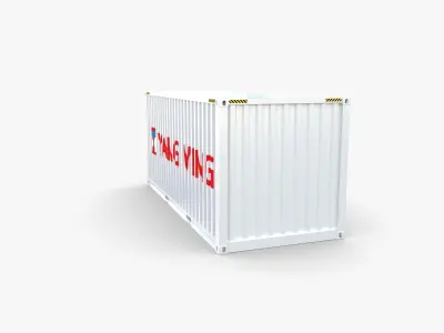 20ft Shipping Container Yang Ming 3D model