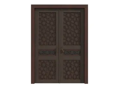 Ottoman Wooden Door 3D model