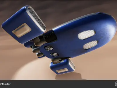 Spaceship Drone Paladin Low-poly 3D model