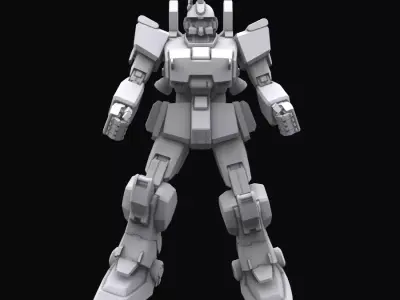Gundam mobile suit MS RX 79G EZ8 model 3D model