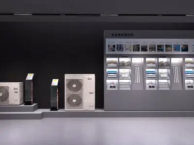 Corporate Exhibition Hall Low-poly 3D model