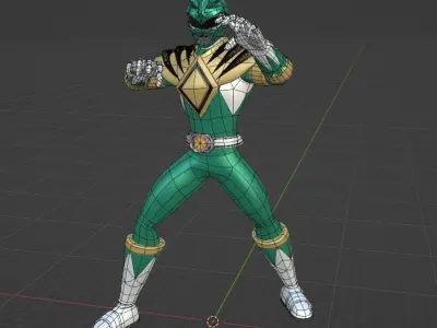 Green Ranger - Power Ranger 3D model
