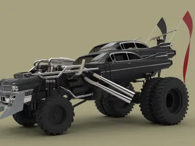 Gigahorse from the movie Mad Max Fury road 2015 3D model