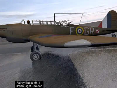 Fairey Battle Mk-1 3D model