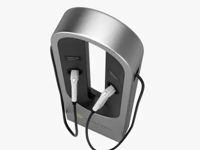 Electric Vehicle Charging Station 3D model