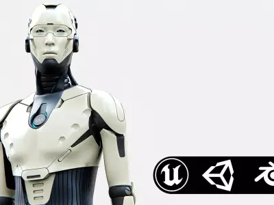 HUMANOID ORPHEUS-B  Rigged for Unreal Engine - Unity - MIXAMO 3D model
